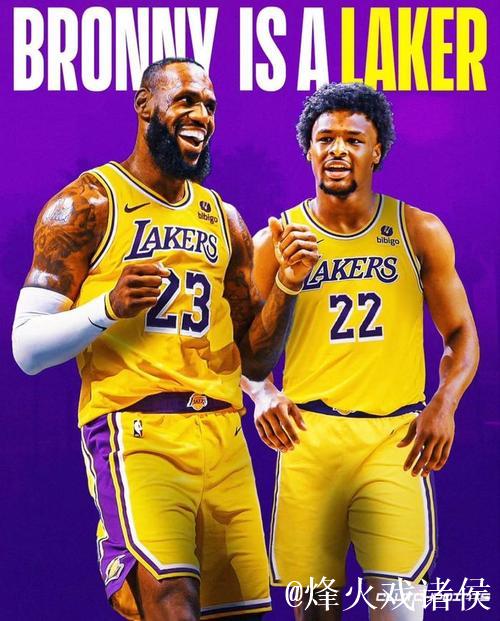 父子齐聚！詹姆斯携手布朗尼共创历史时刻